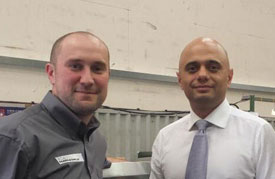 Sajid Javid MP comes to visit